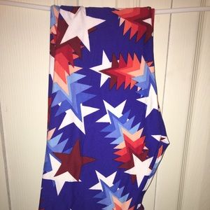 LulaRoe OS Leggings-MEMORIAL DAY